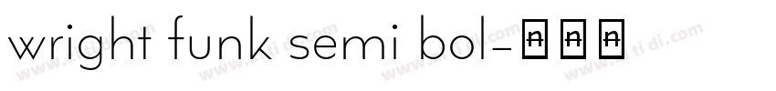 wright funk semi bol字体转换
